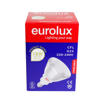 EUROLUX Cfl Par38 18W E27 Warm White