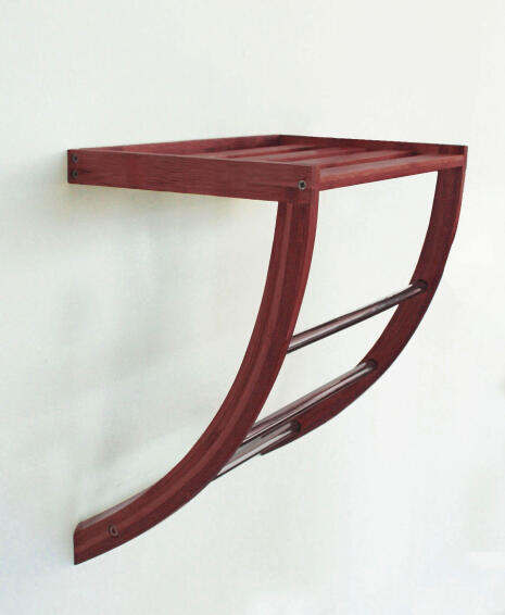 Towel rack bamboo SENSEA Dark carbon finish