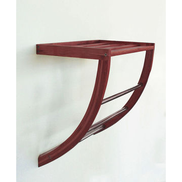 Towel rack bamboo SENSEA Dark carbon finish