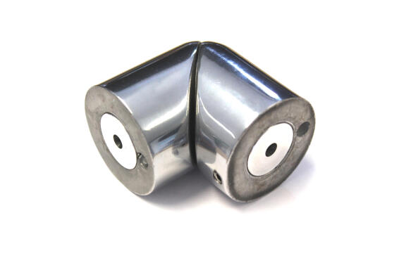 Handrail Accessory Angle Joiner Aluminium Polished