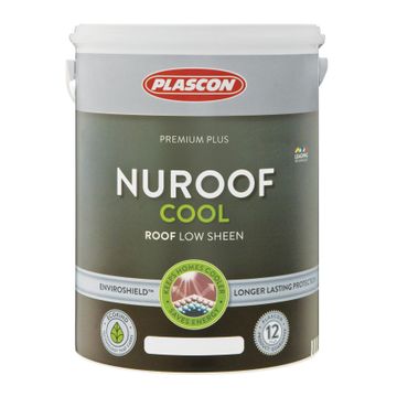  Roof paint Nuroof cool acrylic white PLASCON 5 litres