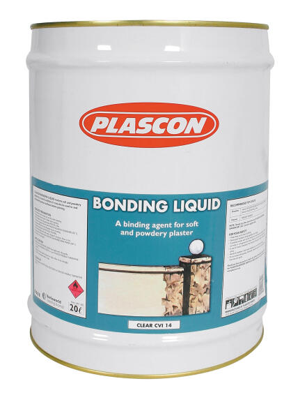 Bonding liquid PLASCON clear green 20 litres