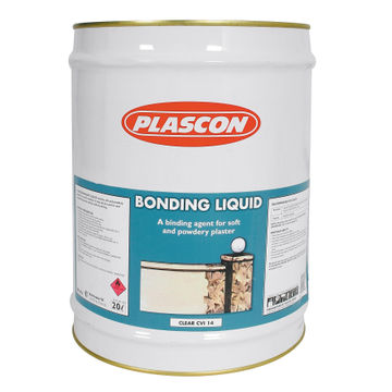Bonding liquid PLASCON clear green 20 litres