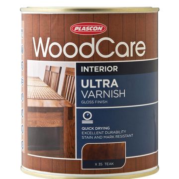 Woodcare Ultra Varnish Gloss Imbuia PLASCON 1 litre