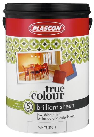 Plascon Wall Paint  True Colour Sheen White 5 litres