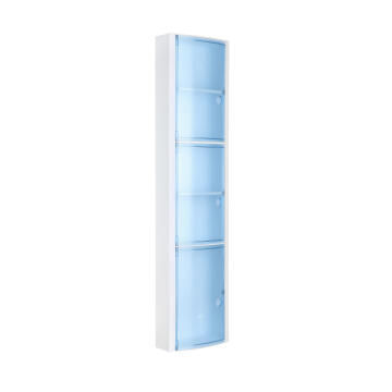 Bathroom vertical cabinet blue