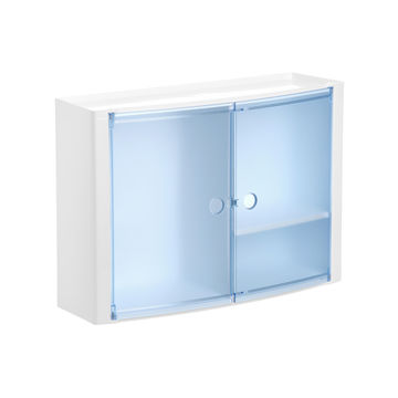 Mirror horizontal carbinet blue