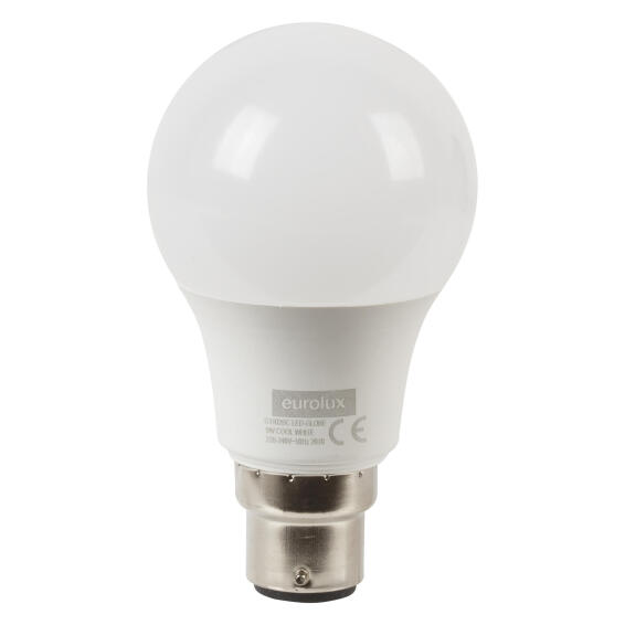 LED LIGHT BULB A60 CLASSIC B22 9W COOL WHITE 5 PACK