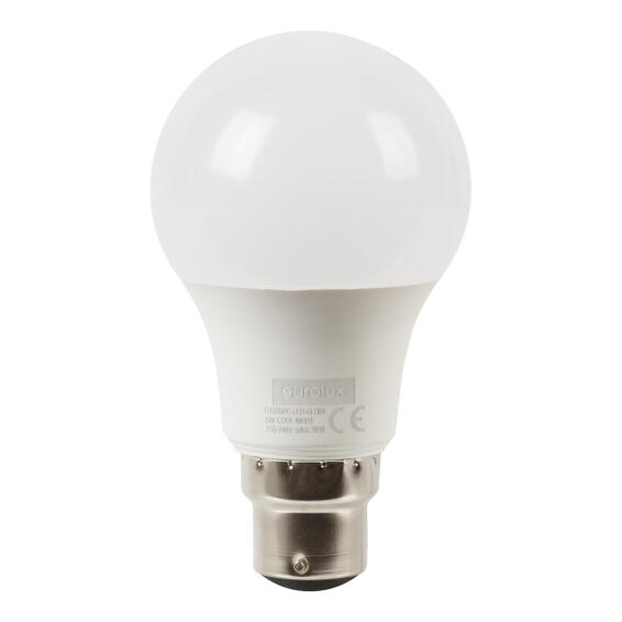 LED LIGHT BULB A60 CLASSIC CORE B22 6W COOL WHITE