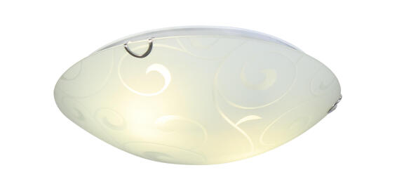 ceiling light floral design  white