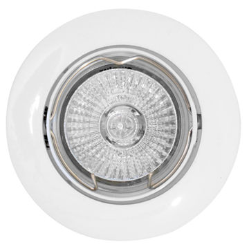 downlight tilt curved rim  83mm white