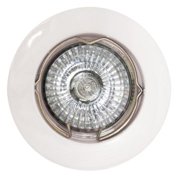 downlight straight curved rim  78mm white
