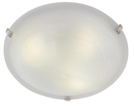 Eurolux Ceiling light Alabaster 300mm Satin Chrome