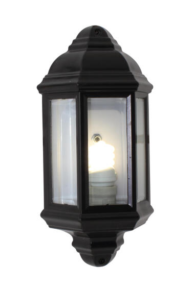 Eurolux 3 Panel Outdoor Wall Lantern Light 1X27 Black