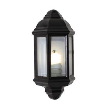 Eurolux 3 Panel Outdoor Wall Lantern Light 1X27 Black