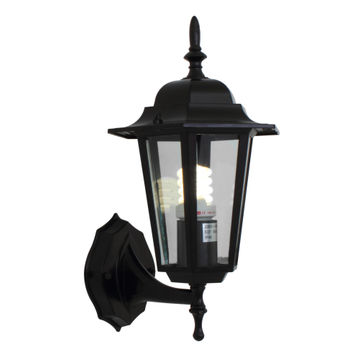 LANTERN 6 PANEL UP/FACING BLACK