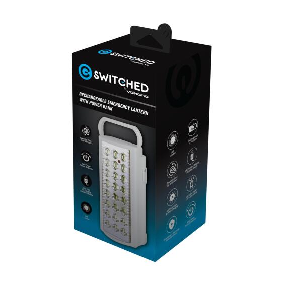 Switched White Rechargeable Emergency Lantern Light 800 Lumens