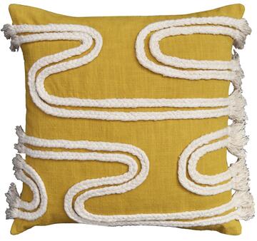 Inspire  carex cushion with cream swirl ginger 45x45cm