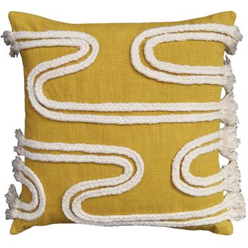 Inspire  carex cushion with cream swirl ginger 45x45cm