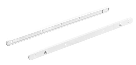 Guiding rail 356mm plastic white hettich