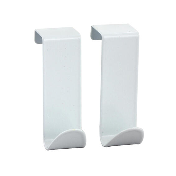Over The Door Hook Set Of 2 White W2xD2xh7cm