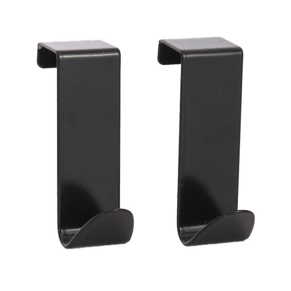  Over The Door Hook Set Of 2 Black W2xD2xh7cm