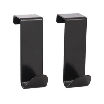  Over The Door Hook Set Of 2 Black W2xD2xh7cm