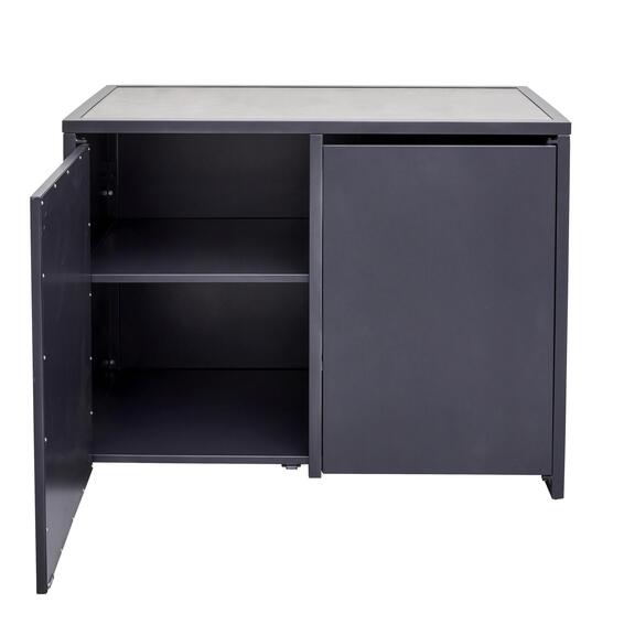 Naterial Aluminium Outdoor Kitchen 2 Door Cabinet L120xmxW60cm