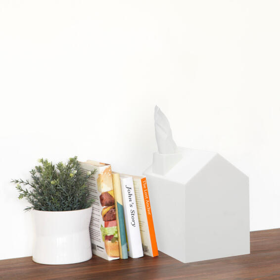 Umbra Casa Tissue Box White W13cmxD13cmxH17cm