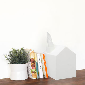 Umbra Casa Tissue Box White W13cmxD13cmxH17cm