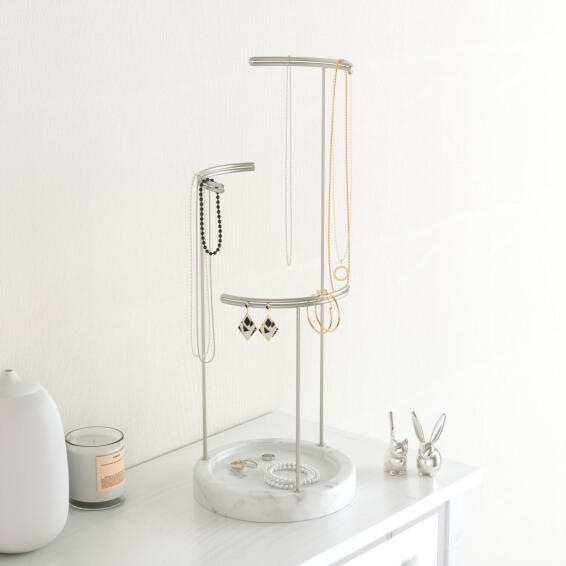  Umbra Tesora Jewelery Stand Marble W15cmxD15cmxH42cm