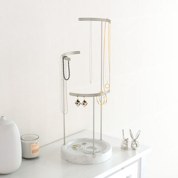  Umbra Tesora Jewelery Stand Marble W15cmxD15cmxH42cm