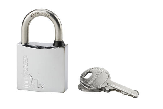 Padlock all weather chrome body s/s shackle 35mm thirard