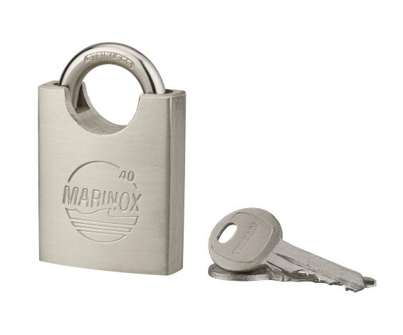 Padlock all weather closed shackle marinox 40mm thirard