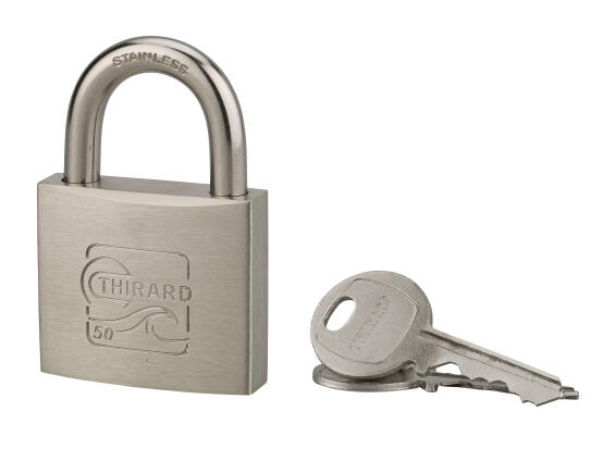 Padlock all weather s/steel shackle skipper 50mm thirard