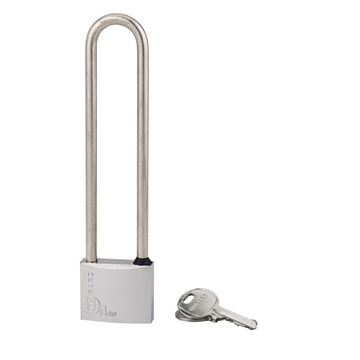 Padlock all weather s/steel long shackle 130mm thirard