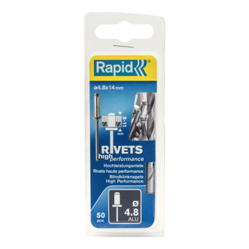 High performance rivets 4.8x14mm 50pc rapid