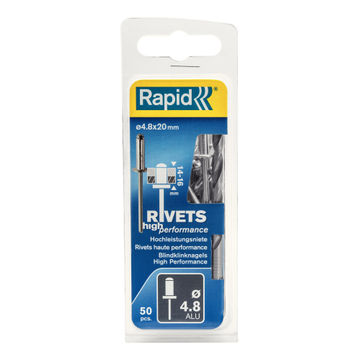 High performance rivets 4.8x20mm 50pc rapid