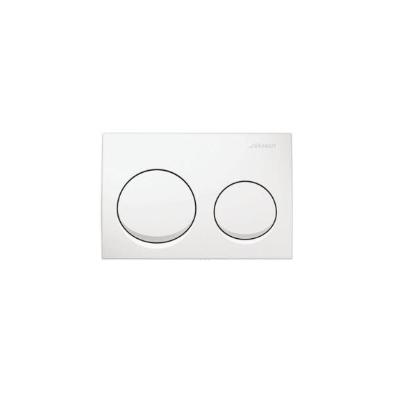 Actuator Plate Alpha20 Dual Flush White