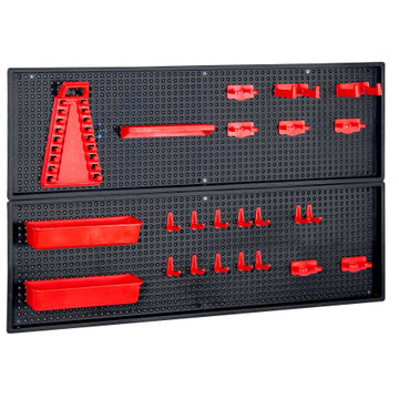 Pegboard Kit Plastic Red