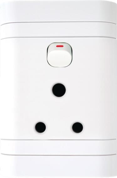 Socket LESCO pipelli 1x3 pin 2x4 white