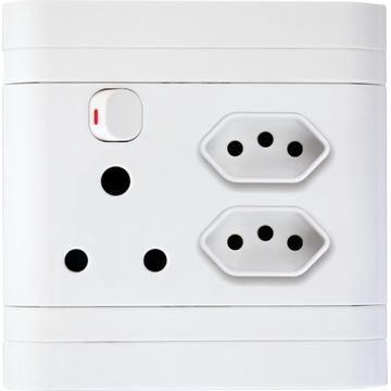 Socket LESCO 1x3 & 2x2 pin 4x4 white