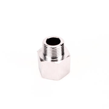 Compression fitting 3/8" - 1/2" f chrome plated