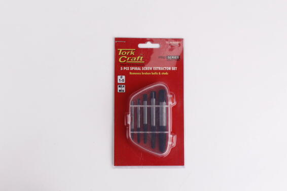 Set of 5 screw extractor TORKCRAFT