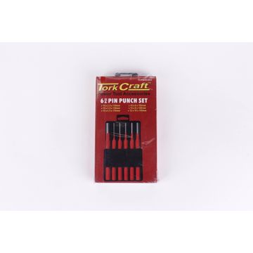 Set of 6 pin punch TORKCRAFT