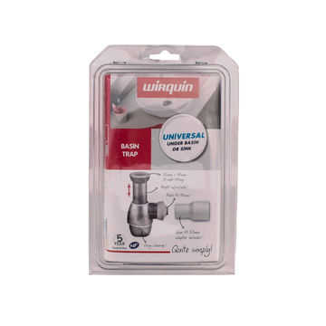 Bottle trap WIRQUIN all in one universal silver