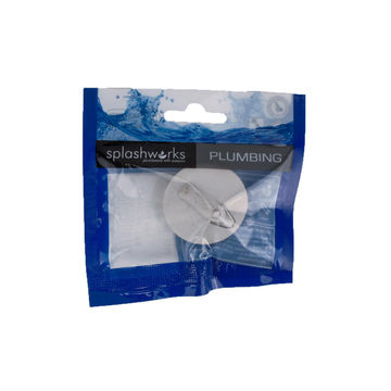 Rubber plug white 32mm