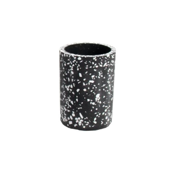 Polyresin Terazzo Design Tumbler Black 