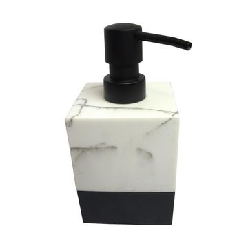 Polyresin Marble Finish Soap Dispenser Square 