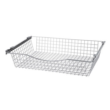 Spaceo Sliding Basket Metal W76xD50xH15cm